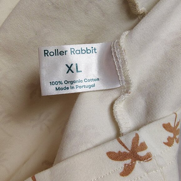 Faherty X Roller Rabbit Palm Tree Henley Pajama Top Size XL Limited Edition - Picture 9 of 9